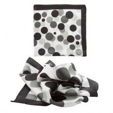 ladies scarf, black and white