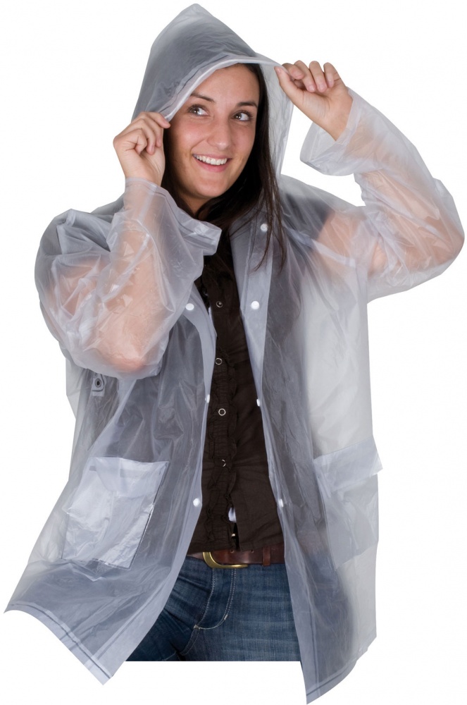 Logo trade promotional merchandise picture of: Raincoat, transparent