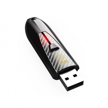 Logo trade corporate gifts image of: Pendrive Silicon Power Blaze B25, black