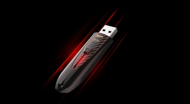 Logotrade promotional giveaway image of: Pendrive Silicon Power Blaze B25, black