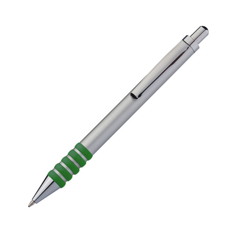 Logotrade promotional gifts photo of: Metal ball pen OLIVET, green