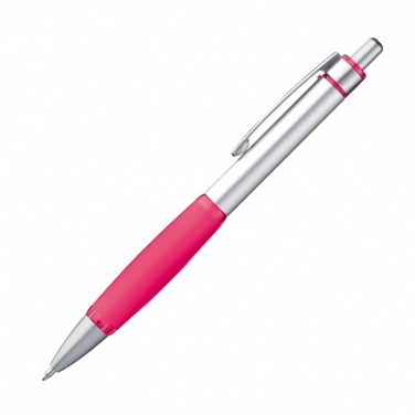 Logo trade business gifts image of: Metal ball pen ANKARA, pink