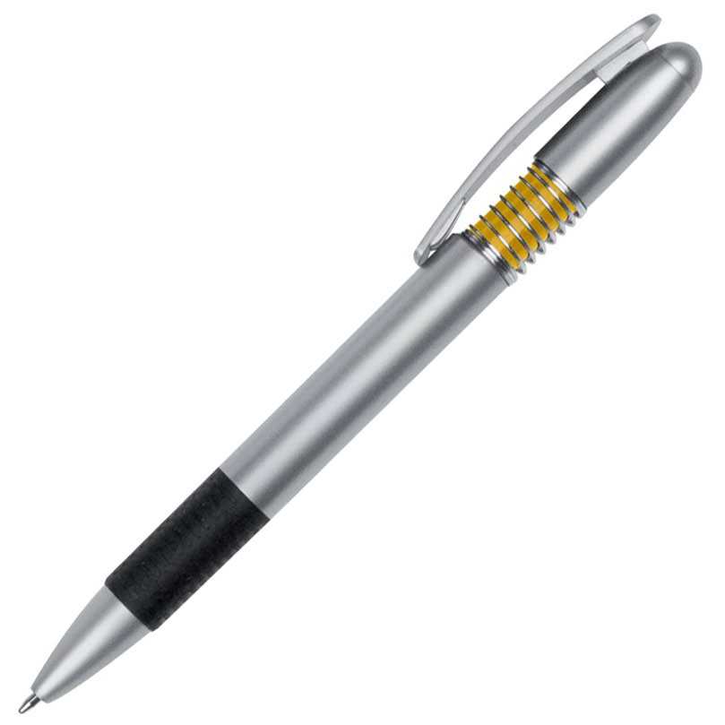 Logotrade advertising product picture of: Plastic ball pen 'beijing' yellow