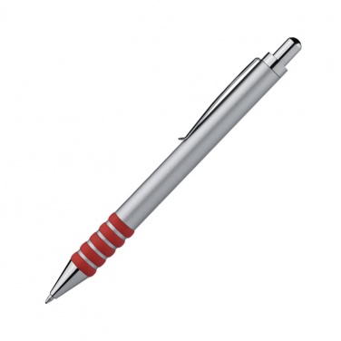 Logotrade promotional gift picture of: Metal ball pen OLIVET, red