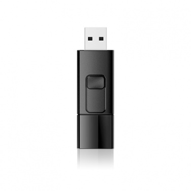 Logotrade promotional merchandise picture of: Pendrive Silicon Power 3.0 Blaze B05, black