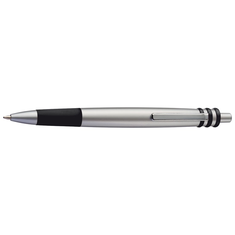 Logotrade promotional items photo of: Plastic ball pen 'Mansfield' black, Black/White