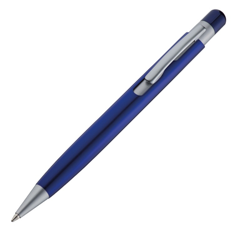 Logo trade promotional products picture of: Ball pen 'erding' blue, Blue