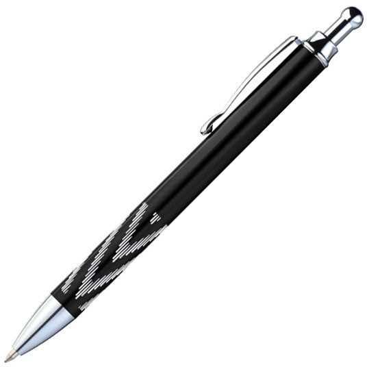 Logotrade promotional gifts photo of: Metal ball pen 'Kade' black