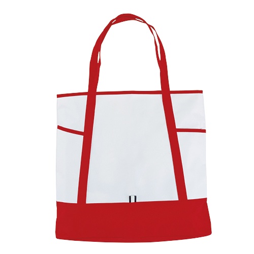 Logo trade promotional items image of: P-600D multipurpose bag, red