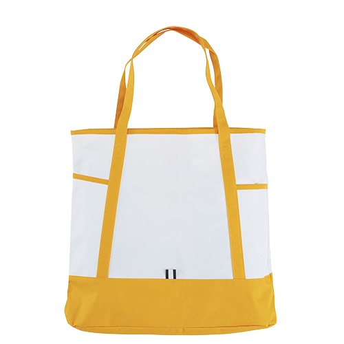 Logo trade corporate gifts image of: P-600D multipurpose bag, yellow