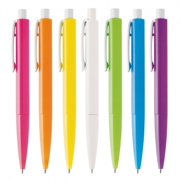 Logo trade promotional items image of: Plastic ball pen FARO, pink