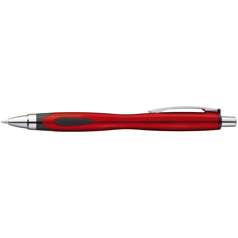 Logotrade promotional merchandise image of: Plastic ball pen LUENA, red