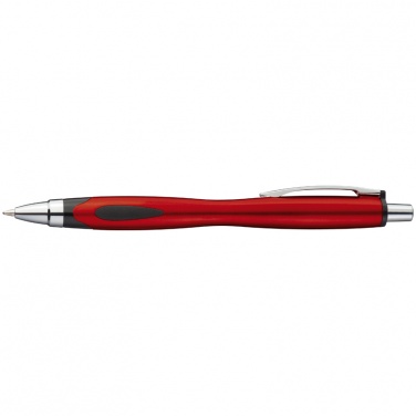 Logo trade promotional giveaways picture of: Plastic ball pen LUENA, red