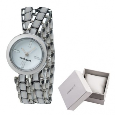 Logo trade promotional merchandise photo of: Watch Pompadour Blanc