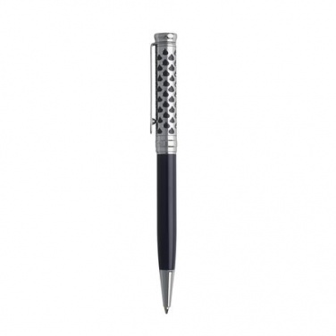 Logo trade advertising product photo of: Ballpoint pen Naïades Bleu, blue