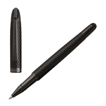 Logotrade business gifts photo of: Rollerball pen Rhombe, black