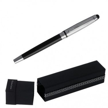 Logo trade corporate gifts image of: Rollerball pen Treillis pad, grey