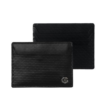 Logotrade promotional giveaway picture of: Card holder Rhombe, black