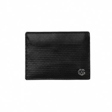 Logo trade promotional products image of: Card holder Rhombe, black