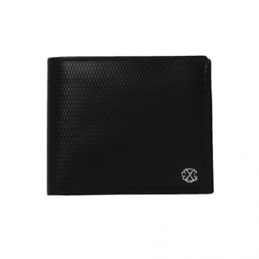 Logo trade promotional merchandise image of: Money wallet Rhombe, black