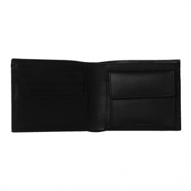 Logo trade corporate gifts picture of: Money wallet Rhombe, black