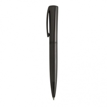 Logo trade promotional giveaway photo of: Ballpoint pen Conquest Gun, grey