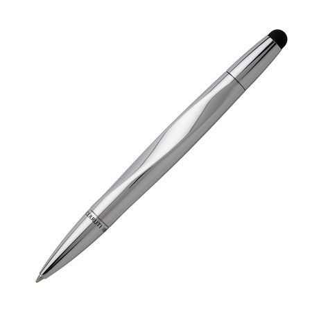 Logotrade promotional item picture of: Ballpoint pen Torsion Pad Chrome, grey