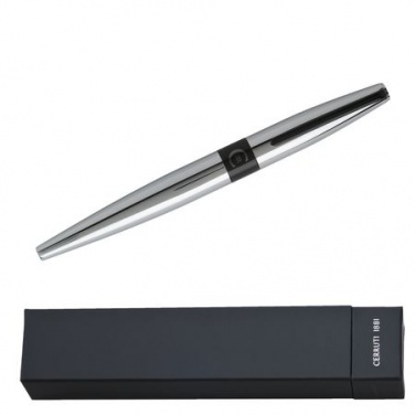 Logotrade promotional giveaway image of: Rollerball pen Frank Chrome, grey