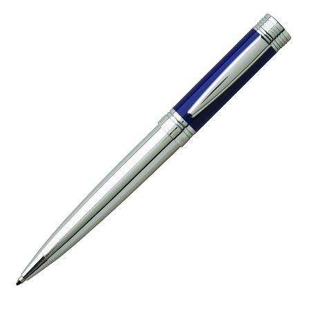 Logo trade promotional items picture of: Ballpoint pen Zoom Azur, blue