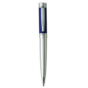 Logo trade business gift photo of: Ballpoint pen Zoom Azur, blue