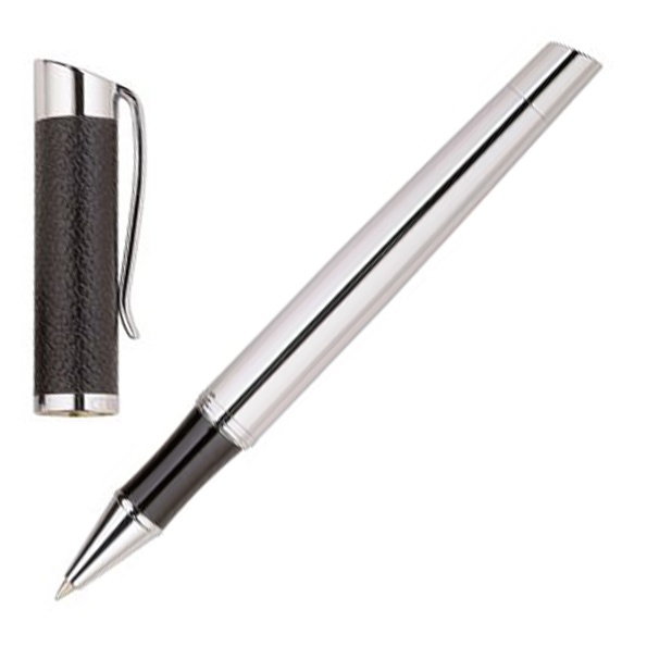 Logo trade promotional items picture of: Rollerball pen Escape, black