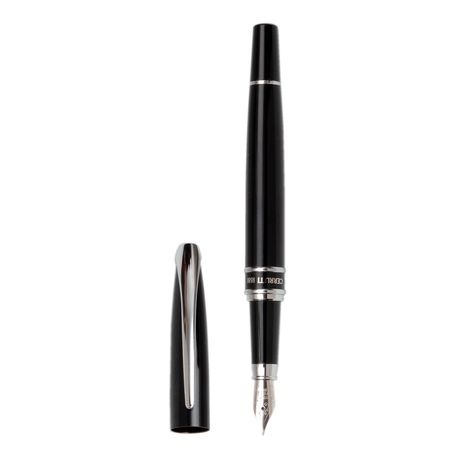 Logotrade promotional item image of: Fountain pen Silver Clip, black