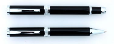 Logo trade advertising product photo of: Rollerball pen Focus, black