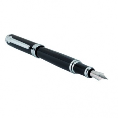 Logo trade corporate gifts image of: Fountain pen West, black