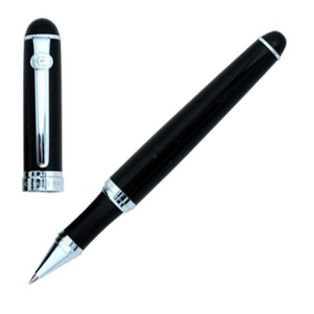 Logo trade promotional product photo of: Rollerball pen West, black