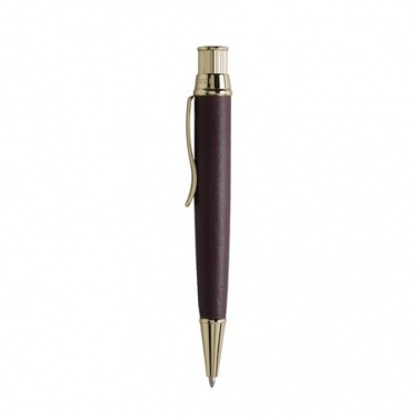 Logotrade promotional gift picture of: Ballpoint pen Evidence Leather Burgundy