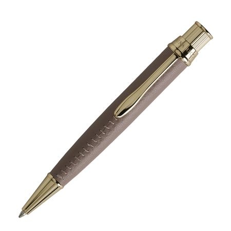 Logo trade corporate gifts image of: Ballpoint pen Evidence Leather Sandy Pink