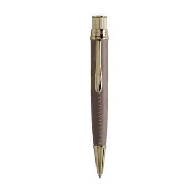 Logotrade promotional giveaways photo of: Ballpoint pen Evidence Leather Sandy Pink