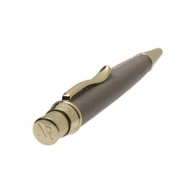 Logotrade advertising product image of: Ballpoint pen Evidence Leather Sandy Pink