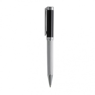 Logo trade promotional gifts picture of: Ballpoint pen Ciselé Chrome, grey