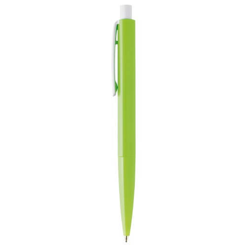 Logo trade promotional giveaways image of: Plastic ball pen FARO, light green