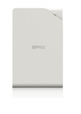 Logo trade corporate gifts image of: Hard Disc Silicon Power Stream S03 1 TB, white