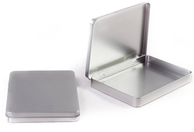 Logotrade business gift image of: Metal box EGOP34, silver