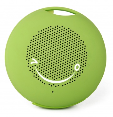 Logo trade corporate gift photo of: Silicone mini speaker Bluetooth, green