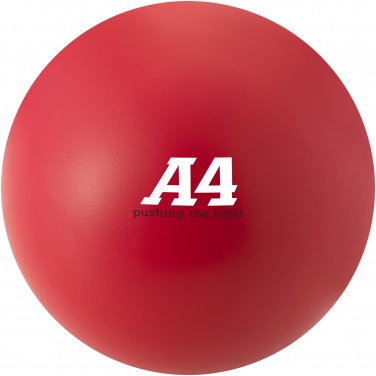 Logo trade advertising products picture of: Cool round stress reliever, red