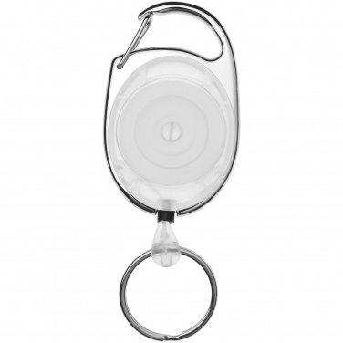 Logotrade business gift image of: Gerlos roller clip key chain, white