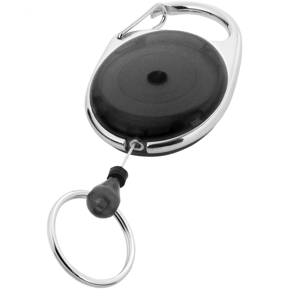 Logotrade promotional merchandise image of: Gerlos roller clip key chain, black