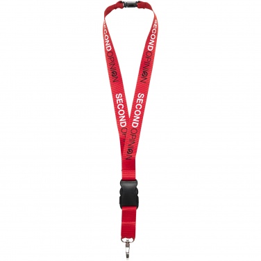 Logotrade promotional items photo of: Yogi lanyard with detachable buckle, red