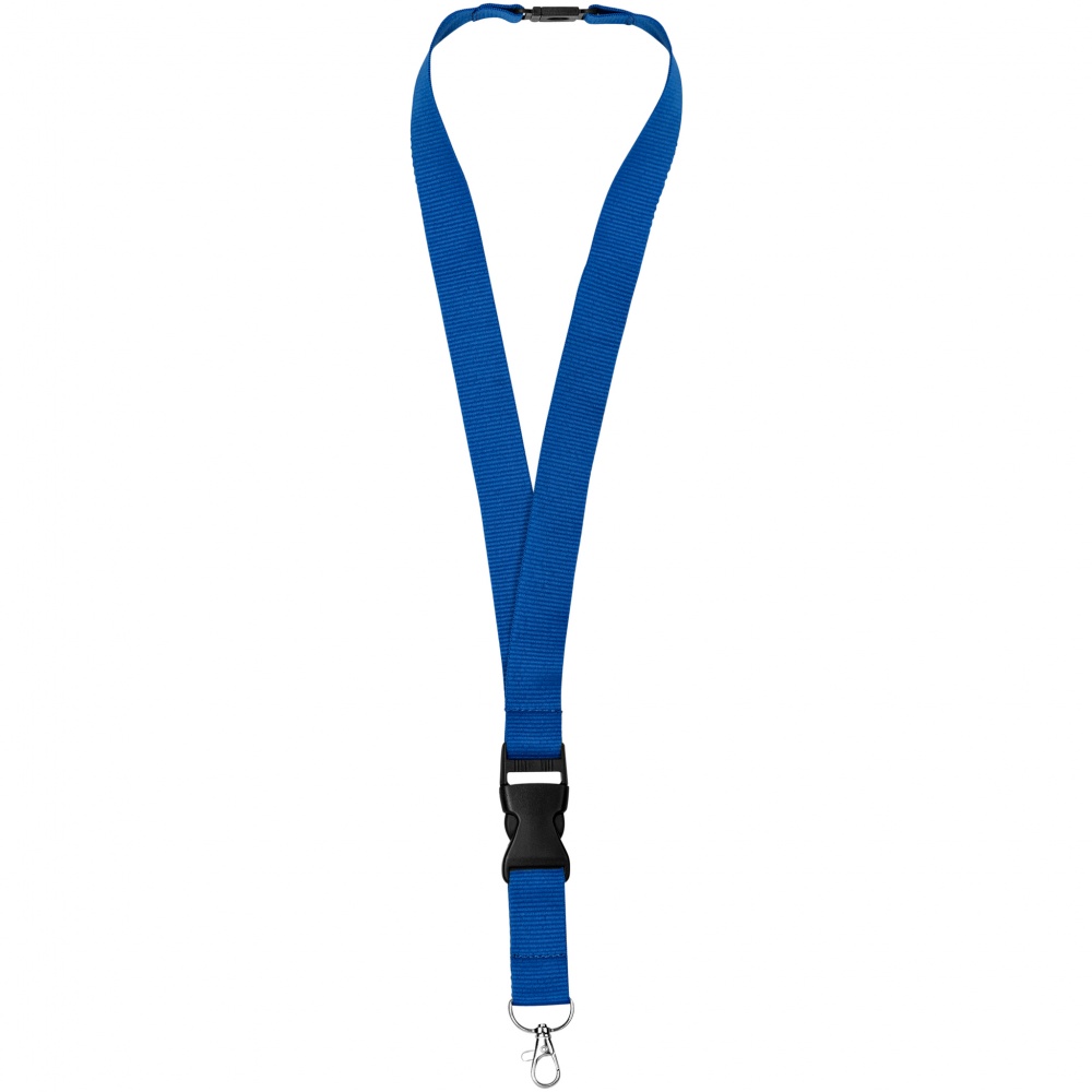 Logo trade promotional merchandise picture of: Yogi lanyard, blue