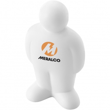 Logo trade corporate gifts picture of: Stress man, white